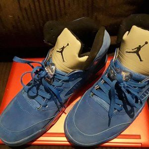 2017 Nike Air Jordan 5 Retro "Blue Suede" 136027-401 Men's Shoes Size 12 RARE